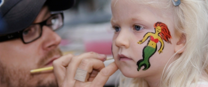 Santa Monica Pier Aquarium Face Painting Child